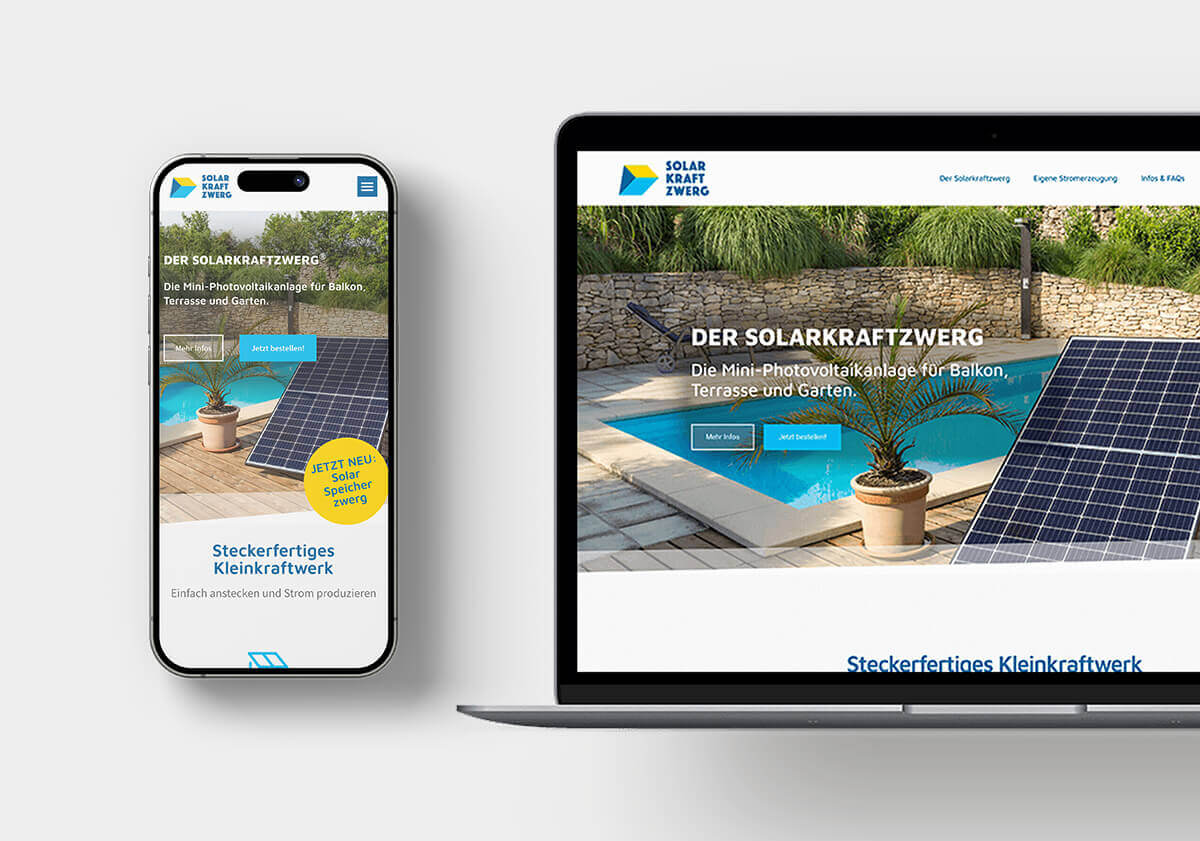 Webdesign für Solar PV Anlagen Anbieter